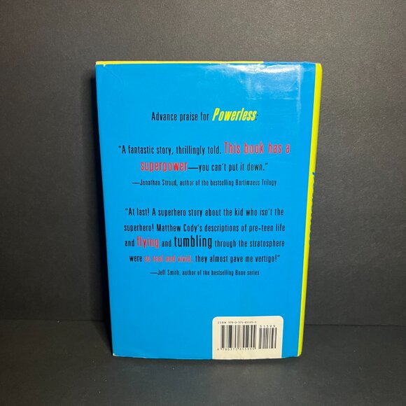 *SIGNED* Powerless - Supers of Noble's Green 2009 Hardcover Book by Matthew Cody - Picture 2 of 5